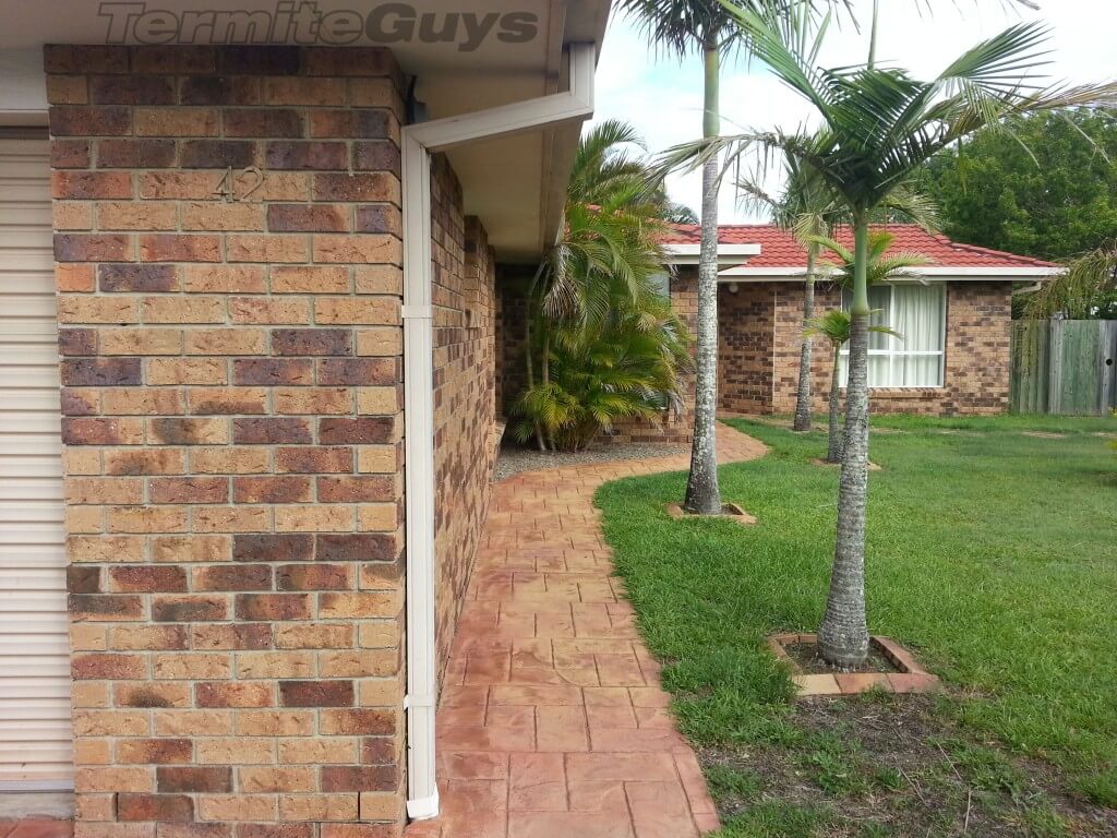 A Brick Veneer home with conducive conditions to termites