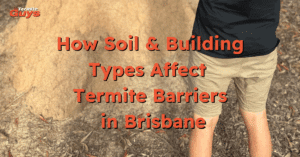 Illustration of termite barrier installation for different soil and building types in Brisbane