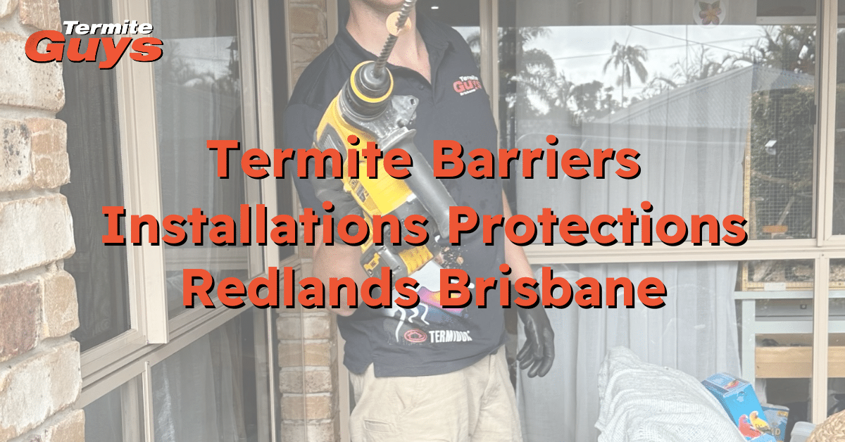 Termite barrier installation by Termite Guys Brisbane at a home in Redlands, Brisbane