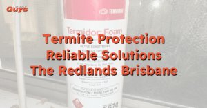 Technician from Termite Guys Brisbane applying Termidor termite protection treatment to a home in The Redlands, Brisbane.